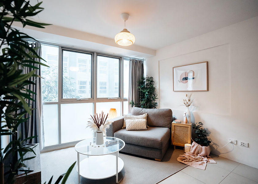 CDA Coliving living room